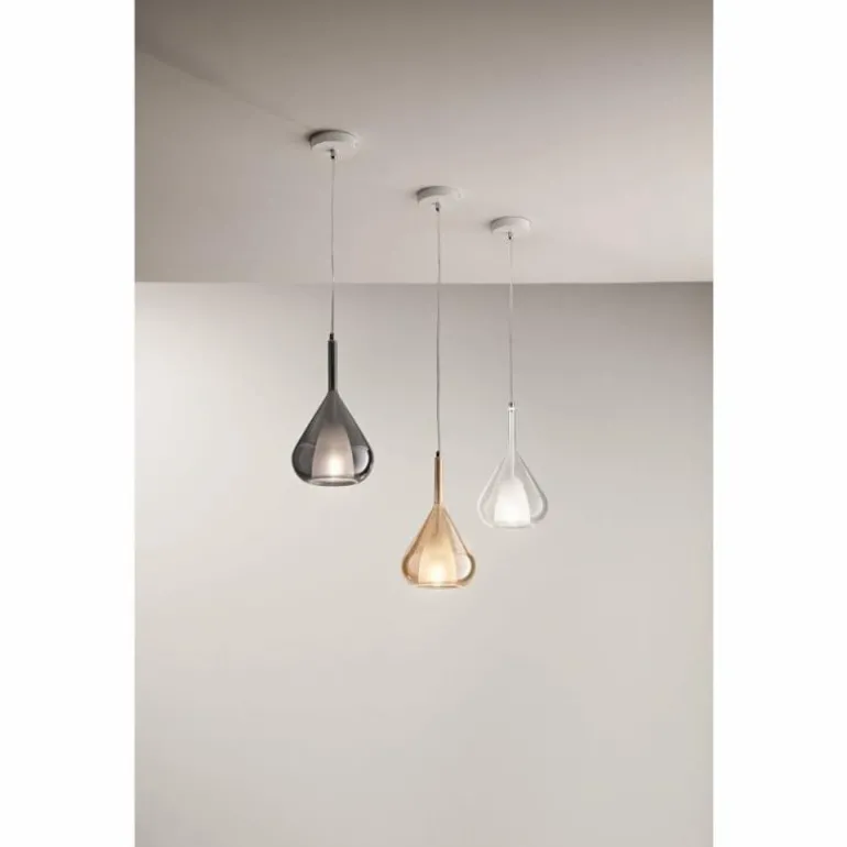 Suspension Fabas Luce Lila Bronze, 1 lumière