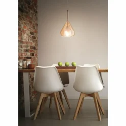 Suspension Fabas Luce Lila Bronze, 1 lumière