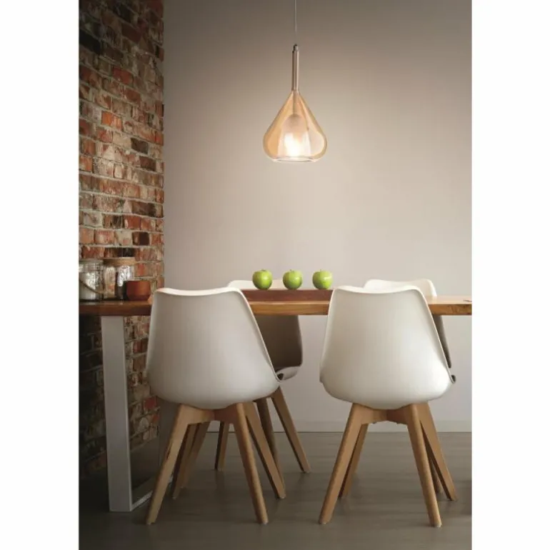 Suspension Fabas Luce Lila Bronze, 1 lumière