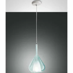 Suspension Fabas Luce Lila Blanc, 1 lumière