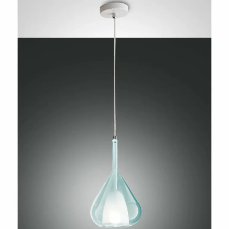 Suspension Fabas Luce Lila Blanc, 1 lumière