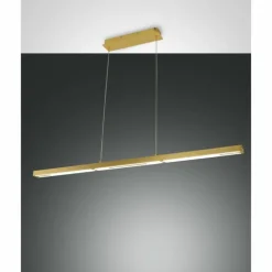 Suspension Fabas Luce Ling LED Laiton, 1 lumière