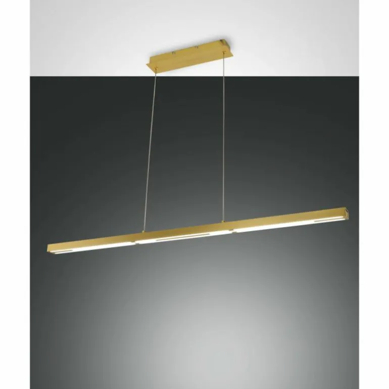 Suspension Fabas Luce Ling LED Laiton, 1 lumière