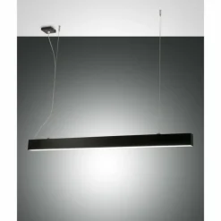 Suspension Fabas Luce Next LED Noir, 2 lumières