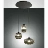 Suspension Fabas Luce Nordal Noir, 3 lumières