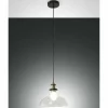 Suspension Fabas Luce Olos Noir, 1 lumière