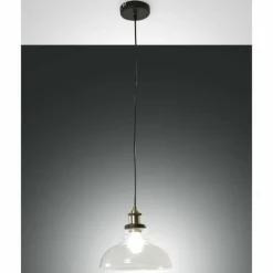 Suspension Fabas Luce Olos Noir, 1 lumière