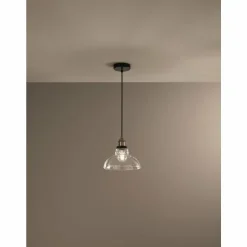 Suspension Fabas Luce Olos Noir, 1 lumière