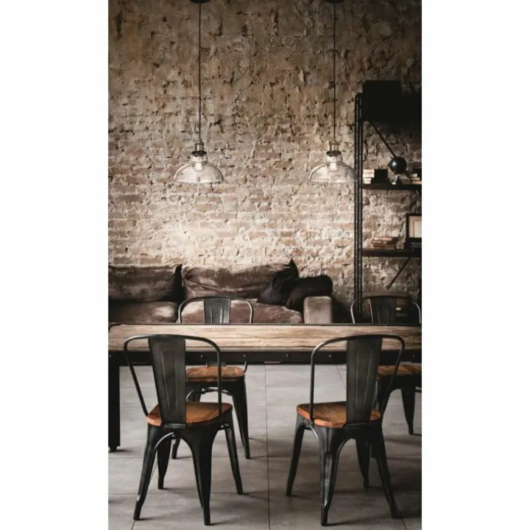 Suspension Fabas Luce Olos Noir, 1 lumière