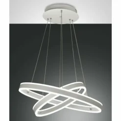 Suspension Fabas Luce Palau LED Blanc, 2 lumières