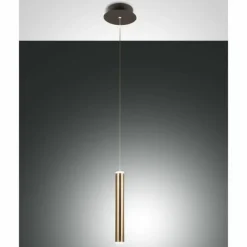 Suspension Fabas Luce Prado LED Or, Noir, 1 lumière