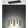 Suspension Fabas Luce Prado LED Or, Noir, 8 lumières