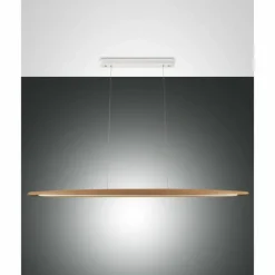 Suspension Fabas Luce Ribot LED Écru, Blanc, 1 lumière