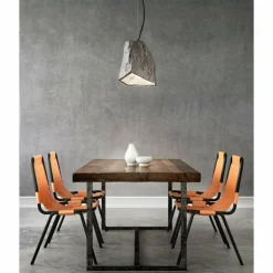 Suspension Fabas Luce Rock Noir, 1 lumière