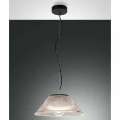 Suspension Fabas Luce Salento Noir, 1 lumière