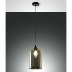 Suspension Fabas Luce Silo Noir, 1 lumière