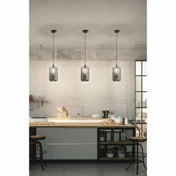 Suspension Fabas Luce Silo Noir, 1 lumière