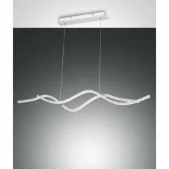 Suspension Fabas Luce Sinuo LED Blanc, 2 lumières
