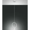 Suspension Fabas Luce Sirio LED Blanc, 1 lumière