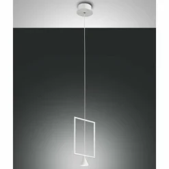 Suspension Fabas Luce Sirio LED Blanc, 1 lumière