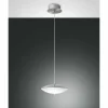Suspension Fabas Luce Spiny LED Nickel mat, 1 lumière