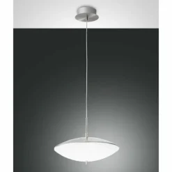 Suspension Fabas Luce Spiny LED Nickel mat, 1 lumière