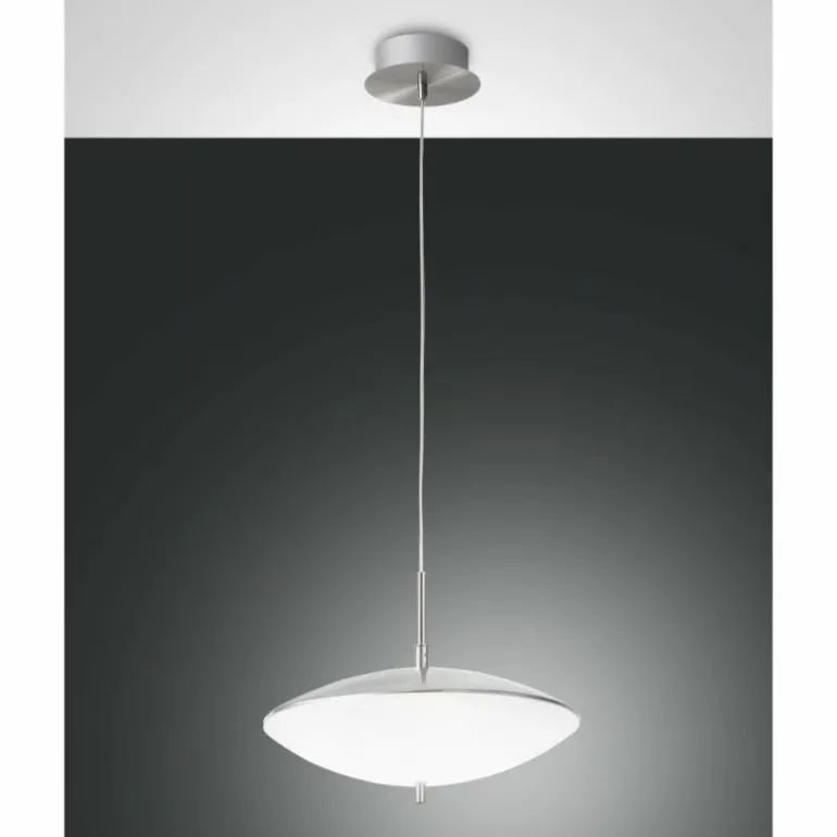 Suspension Fabas Luce Spiny LED Nickel mat, 1 lumière