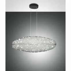 Suspension Fabas Luce Sumter LED Noir, 1 lumière