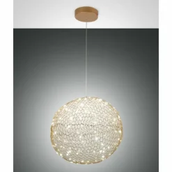 Suspension Fabas Luce Sumter LED Or, 1 lumière