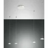 Suspension Fabas Luce Susanna LED Blanc, 4 lumières