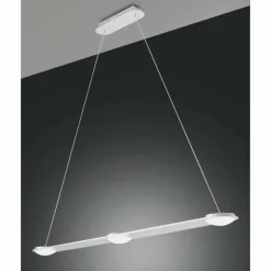 Suspension Fabas Luce Swan LED Blanc, 3 lumières
