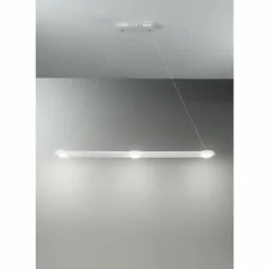 Suspension Fabas Luce Swan LED Blanc, 3 lumières