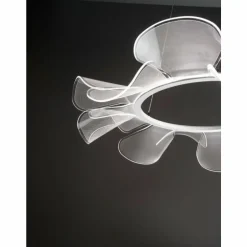 Suspension Fabas Luce Sylvie LED Blanc, 1 lumière