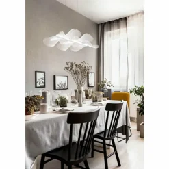 Suspension Fabas Luce Sylvie LED Blanc, 1 lumière