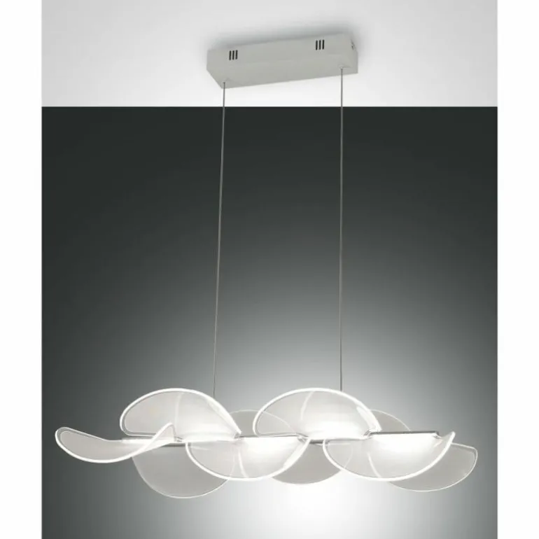 Suspension Fabas Luce Sylvie LED Blanc, 1 lumière