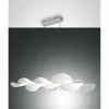 Suspension Fabas Luce Sylvie LED Blanc, 1 lumière
