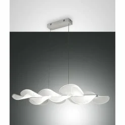 Suspension Fabas Luce Sylvie LED Blanc, 1 lumière