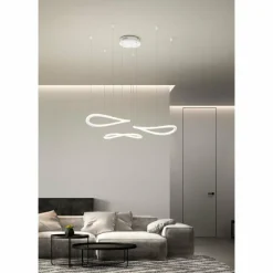 Suspension Fabas Luce Tirreno LED Blanc, 3 lumières