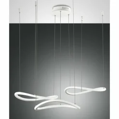 Suspension Fabas Luce Tirreno LED Blanc, 3 lumières