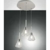 Suspension Fabas Luce Tris Blanc, 3 lumières