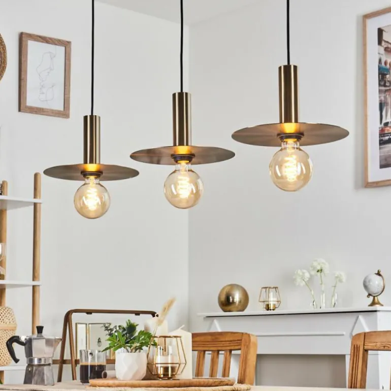 Suspension Faido Noir, 3 lumières