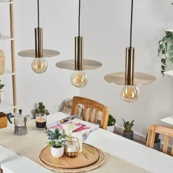 Suspension Faido Noir, 3 lumières