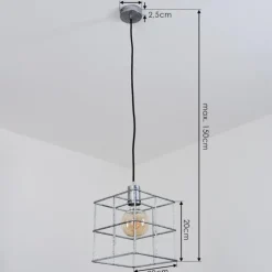 Suspension Fevaag Argenté, 1 lumière