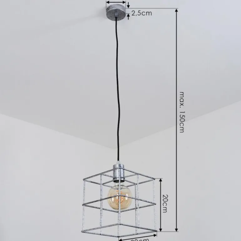Suspension Fevaag Argenté, 1 lumière