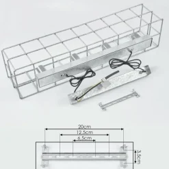 Suspension Fevaag Argenté, 4 lumières