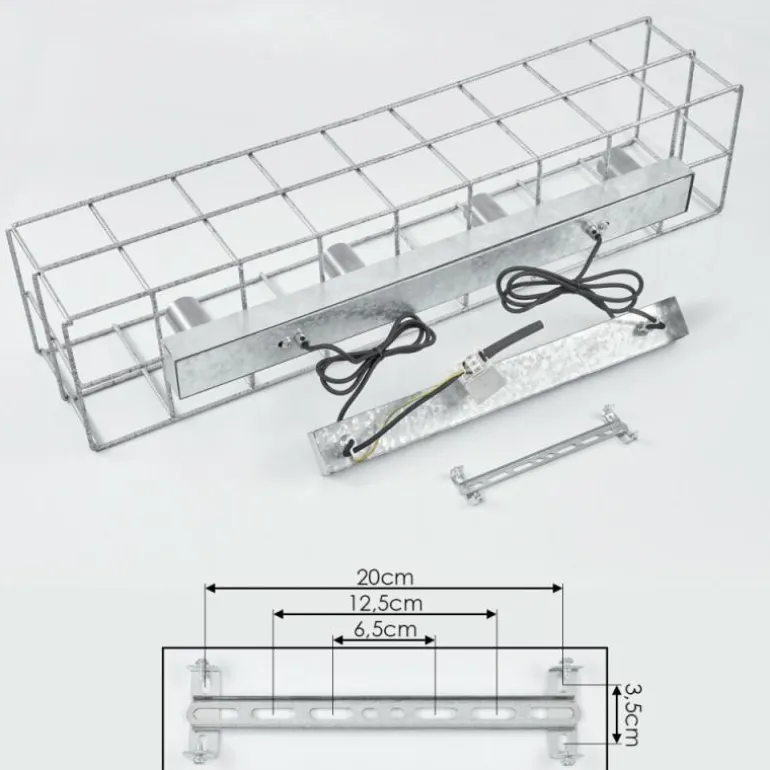 Suspension Fevaag Argenté, 4 lumières
