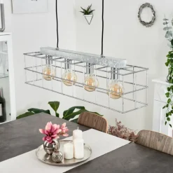 Suspension Fevaag Argenté, 4 lumières