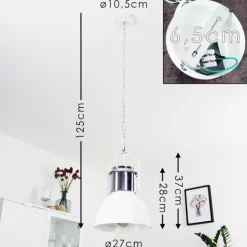 Suspension Fieberbrunn Blanc, 1 lumière