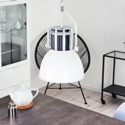 Suspension Fieberbrunn Blanc, 1 lumière