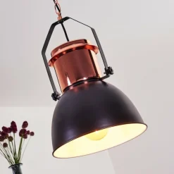 Suspension Fieberbrunn Cuivre, Noir, 1 lumière